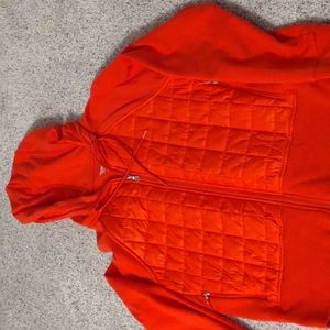 Quilted, hoodie jacket